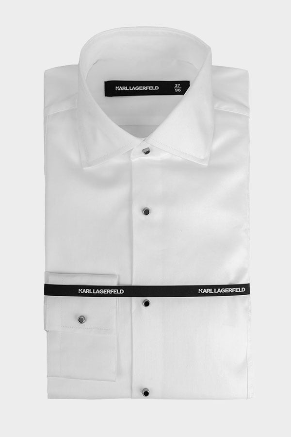 ΑΝΔΡΙΚΟ ΠΟΥΚΑΜΙΣΟ KARL LAGERFELD - 10 ΛΕΥΚΟ